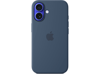 REACONDICIONADO Seminuevo Muy bueno Apple Funda de silicona con MagSafe para iPhone 16, Azul denim