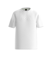 boss para hombre 50553652 camiseta ts logo blanco roto m casual algodon manga corta