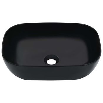 Lavabo De Baño Moderno | Lavabo 45,5x32x13 Cm Cerámica Negro