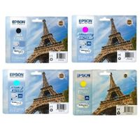 original multipack epson workforce pro wp-4025dw printer ink cartridges 4 pack -c13t70214010