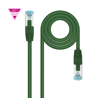 nanocable - cable red cat7 lszh sftp pimf awg26 verde 2 m