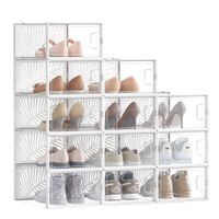 cajas para zapatos transparentes transparente  blanco  12