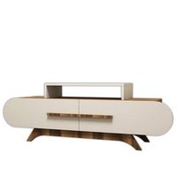 mueble tv rose crema nogal