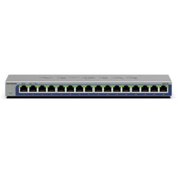 Conmutador Netgear GS116v3 16 Puertos Gigabit Ethernet Sin Gestión Compacto