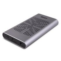 Lindy 43382 caja para disco duro externo Caja externa para unidad de estado sÃ³lido (SSD) Plata M.2