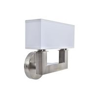 lampara aplique metal poliester 25x14x24 plateado
