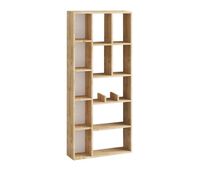 libreria con 12 compartimentos acabado roble zafiro h170 cm - demios