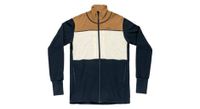 vellon devold egga grid merino jkt beige azul para hombre
