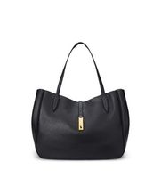 polo ralph lauren para mujer 428935220002 bolso tote polo id grande de piel negro osfa casual