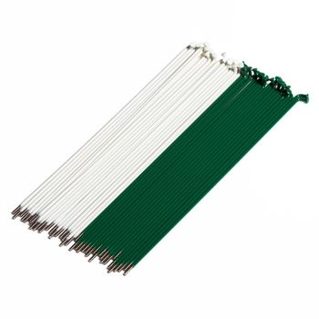 Source Spokes (Pattern Alternating) - White/Green 194mm and 192mm mix