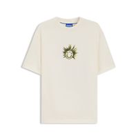 hugo blue camiseta de algodon blanca 50543496-121