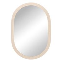 espejo kendra ovalado 68 x 98 cm color beige - atmosphera createur dinterieur
