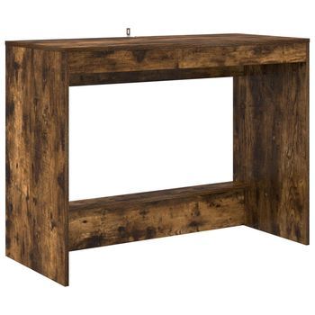 Escritorio De Cama Roble Ahumado Madera De Ingeniería Vidaxl