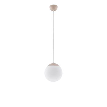 Lámpara colgantes taupe acero/vidrio alt. 110 cm