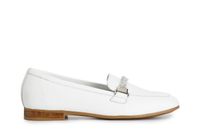 mocasines de piel con horsebit de pedreria white 37