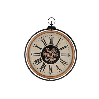 Reloj Pared Metal Pino 74x9x91 Movimiento Natural