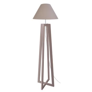 Lámpara de pie madera taupe pentalla taupe