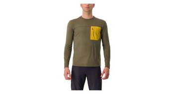 Maillot de manga larga castelli unlimited merino caqui amarillo