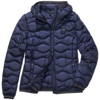 Blauer Abrigo de plumas q-nol-54840 para mujer
