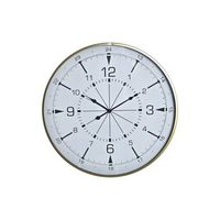 reloj pared metal cristal 60x3x60 brujula dorado