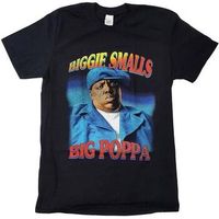 biggie smalls camiseta manga larga big poppa para mujer
