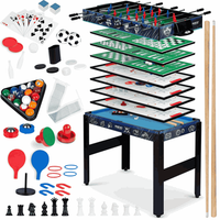 mesa multijuegos 12 en 1 106x59x90 cm ns-801 negra