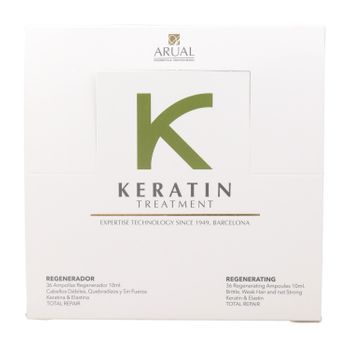 Arual Keratin Regenerador 36 U Tatamiento Ampollas 10 Ml
