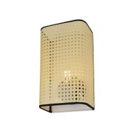 aplique de pared rectangular de ratan estilo rustico para sala e27