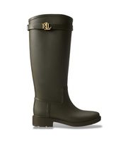 lauren ralph lauren para mujer 802980678003 botas de agua alta portiah de goma verde oliva 41 plastico plano ninguno casual outdoor