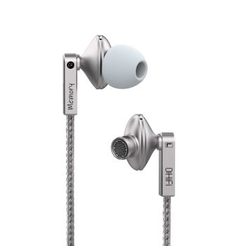 DDHiFi E13P Memory CS43198 Decodificación independiente Auricular plano semiintrauditivo híbrido con cable trenzado de triple hebra blindado