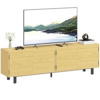 mueble tv madera zmh 82 pulgadas 180x35x555cm natural