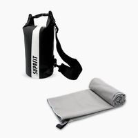 dry set incl toalla de microfibra y drybag 10 litros suprfit