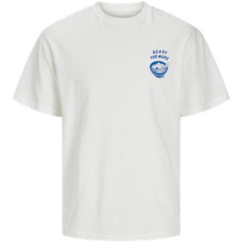 Jack & Jones Camiseta 12269384 JJCHARGE PRINTED TEE SS CREW NECK LN CLOUD DANCER para hombre