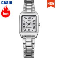 reloj casio para mujer marca de lujo resistente al agua 30m reloj de cuarzo para dama forma tonneau acero inoxidable reloj mujer ltp-v007