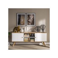 vox nature wide sideboard in white  oak effect