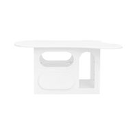 mesa de centro 97x45x435 cm - forma de nube cajones y estantes abiertos materiales de alta calidad