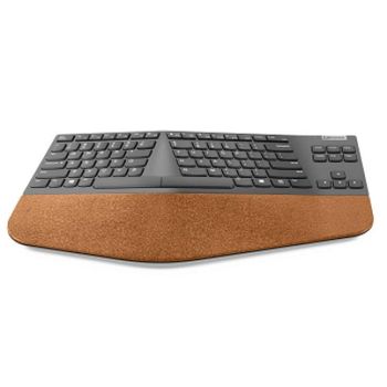 Teclado Lenovo Go Wireless Split Español Ergonómico Inalámbrico Gris Sin Numérico