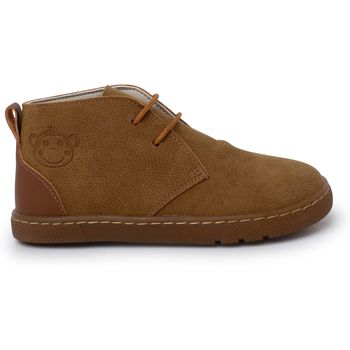 Pisamonas Botines Botas Niño Barefoot Cordones Talonera Cuero para niño