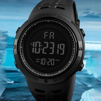 Reloj electrónico para hombre, reloj deportivo militar con función luminiscente, reloj digital LED multifunción para hombre, niño, estudiante y adolescente.