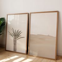 set de 2 cuadros 128 marco negro 30x40 cm