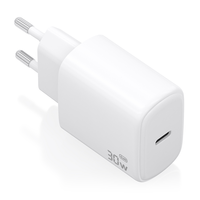 aisens - cargador gan 30w 1xusb-c pd30 blanco
