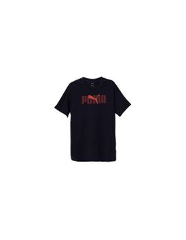 Camiseta Puma Essentials Logo Lab B,New Azul Marino, Infantil