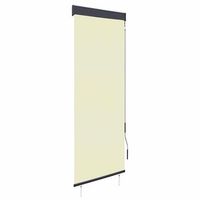 estor enrollable de exterior color crema 60x250 cm vidaxl