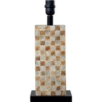 base para sobremesa albufeira 1xe27 l16xan12xal40cm nacarmarron