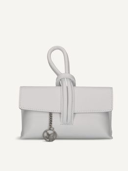 CAPRICE Clutch bag, white, made of Leather, Size 1