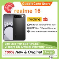 nuevo realme 16 5g smartphone 2026 version europea chip mediatek dimensity 6400 turbo pantalla amoled de 657 y 120hz bateria titan de 6550mah carga rapida de 45w ip69