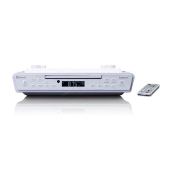 Radio Lenco KCR-150 Montada en Pared Digital FM LCD Blanco