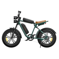 bicicleta electrica para hombre engwe m20 motor de 48v 750w bateria doble 26ah verde