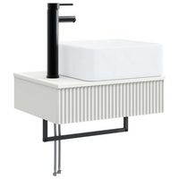 lavabo de lavado montado en la pared blanco 50 x 41 x 39 cm vidaxl