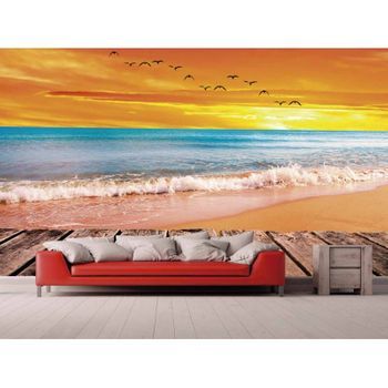 Fotomural Vinilo Flores Rosas 600 X 300 Cm